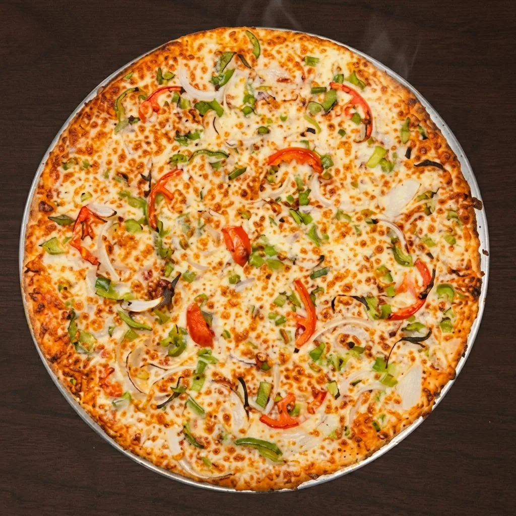 Mexican Pizza at My Pizza Winnipeg - spicy specialty halal pizza with chaat-style toppings